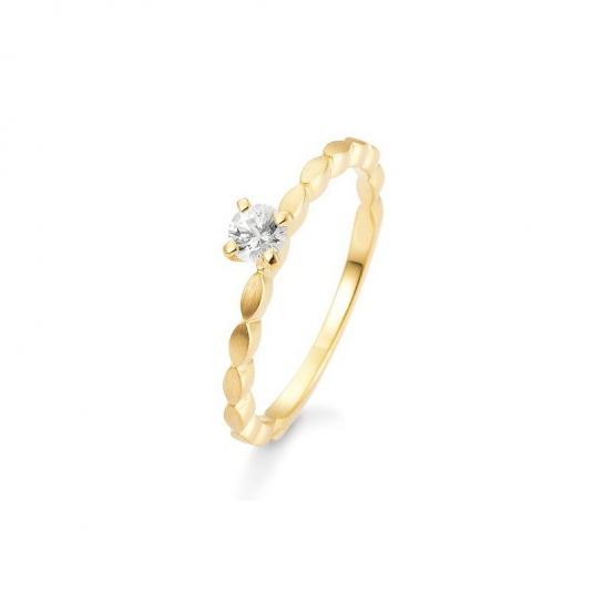 SOFIA DIAMONDS prsteň zo žltého zlata so zafírom BE42/03331-Y