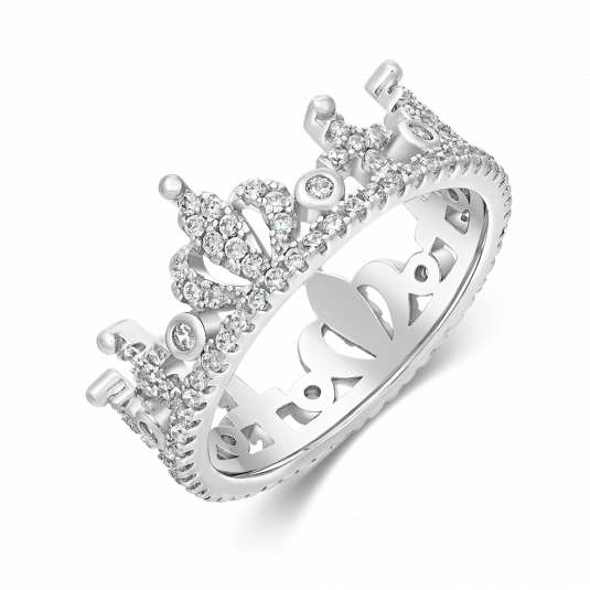 SOFIA strieborný prsteň kráľovská koruna IS005AN148