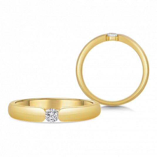 SOFIA DIAMONDS zlatý zásnubný prsteň s diamantom 0,13 ct BDRB00073YG