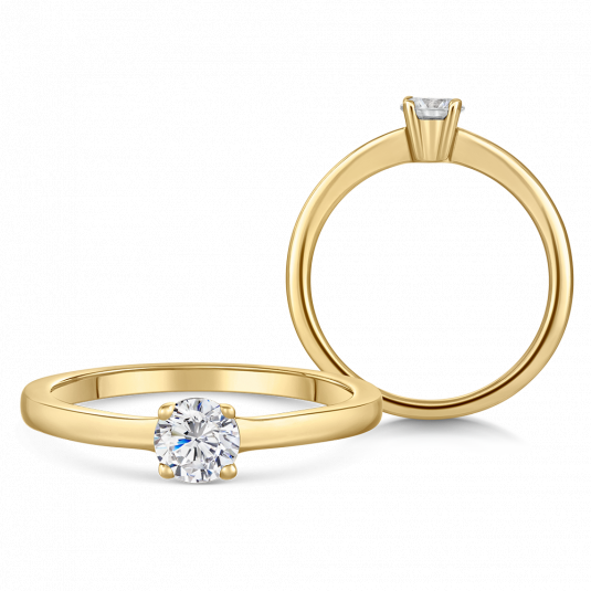 SOFIA DIAMONDS zlatý zásnubný prsteň s diamantom 0,40 ct BDRB90347YG