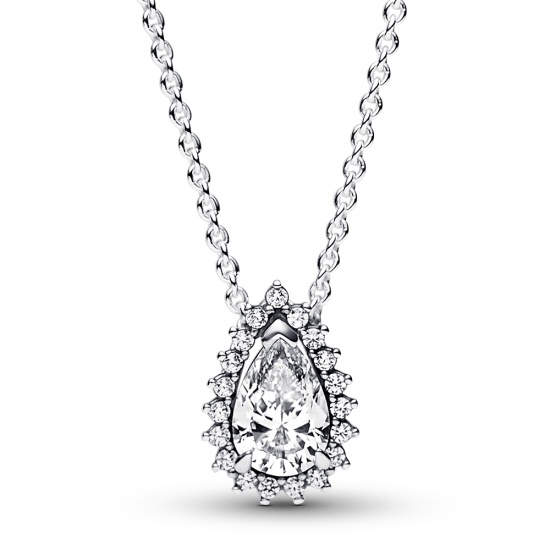 PANDORA náhrdelník se slzičkovým zirkonem 392832C01-45