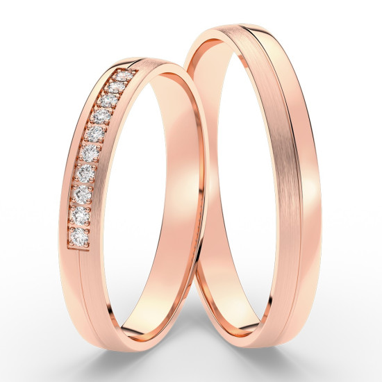 SOFIA zlatý dámský snubní prsten ML65-60/D2-3WRG