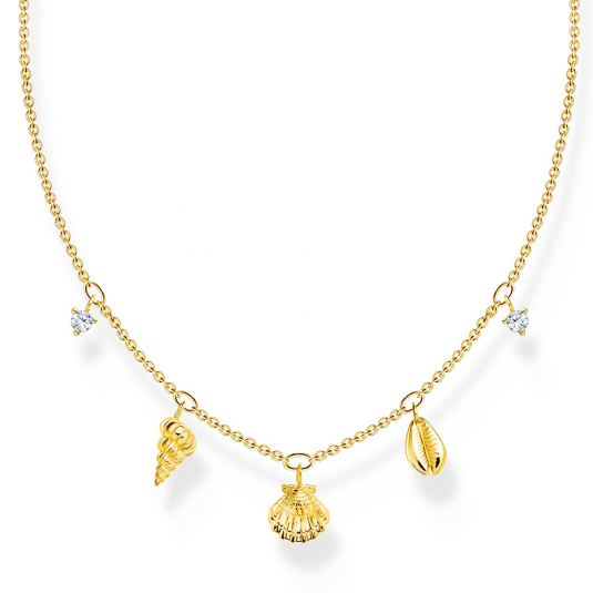 THOMAS SABO náhrdelník Shells gold KE2158-414-14-L45V