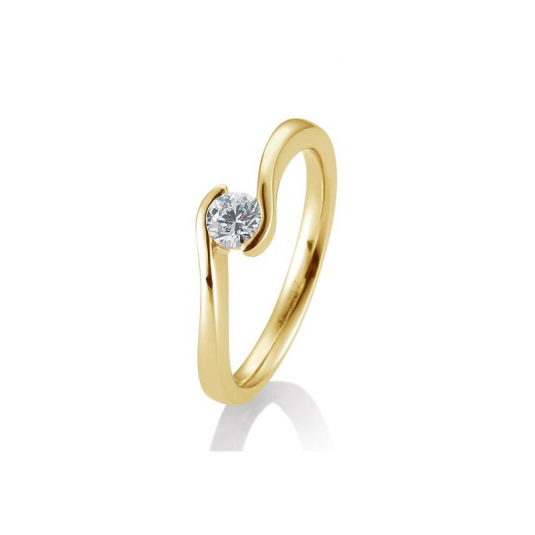 SOFIA DIAMONDS prsteň zo žltého zlata s diamantom 0,30 ct BE41/85944-Y