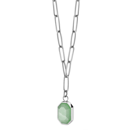 ROSEFIELD náhrdelník s jadeitom JNGGS-J665