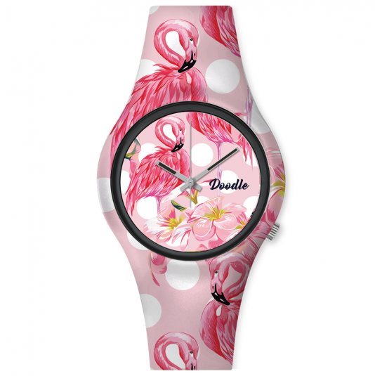 DOODLE dámské hodinky Flamingo Doodle DO35004