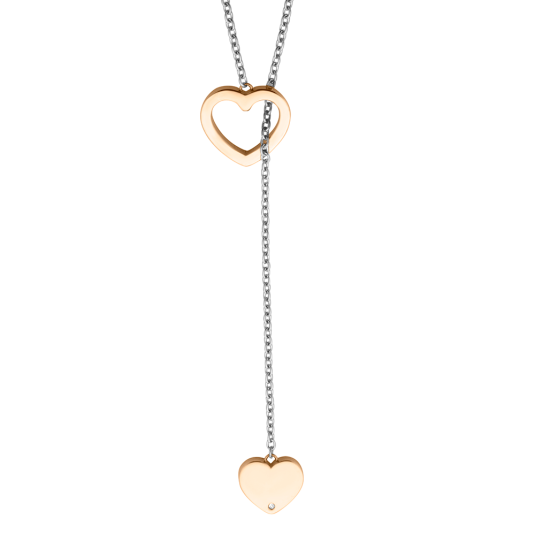 E-shop ESPRIT oceľový náhrdelník so srdiečkom náhrdelník ESNL00892270