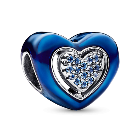 E-shop PANDORA korálka Modré srdce korálka 792750C01