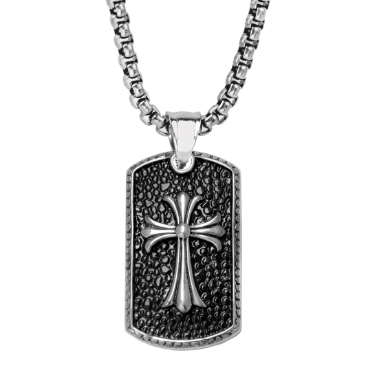FRANK 1967 pánsky náhrdelník s krížom FR7FN-0008