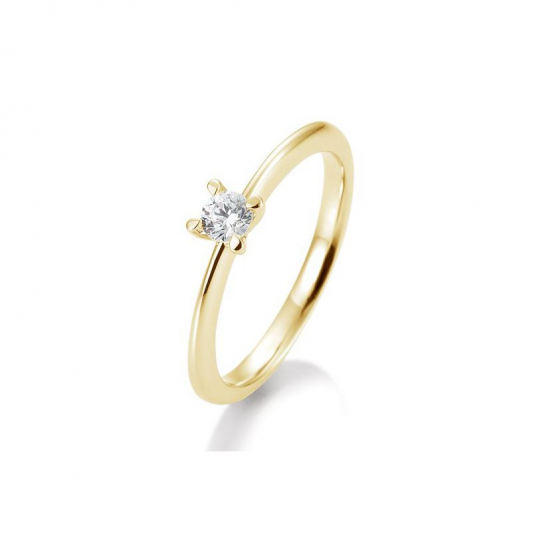 E-shop SOFIA DIAMONDS prsteň zo žltého zlata s diamantom 0,20 ct prsteň BE41/05635-Y