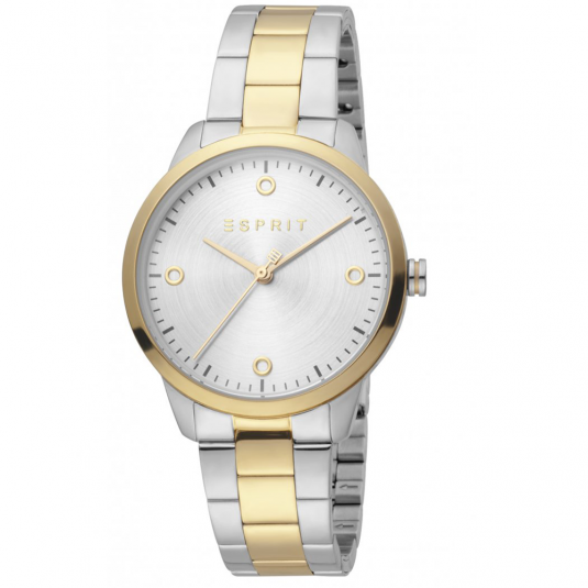 E-shop ESPRIT dámske hodinky Minimal Silver Gold hodinky ES1L164M0075