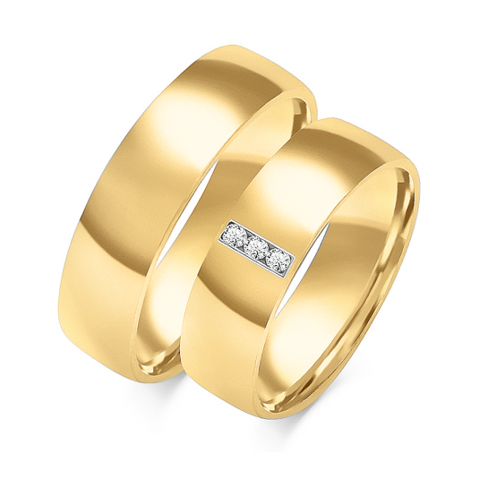 SOFIA zlatý dámský snubní prsten ZSO-121WYG