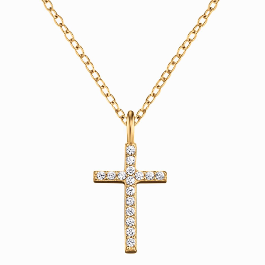 E-shop ENGELSRUFER náhrdelník s krížikom náhrdelník ERN-LILCROSS-ZI-G