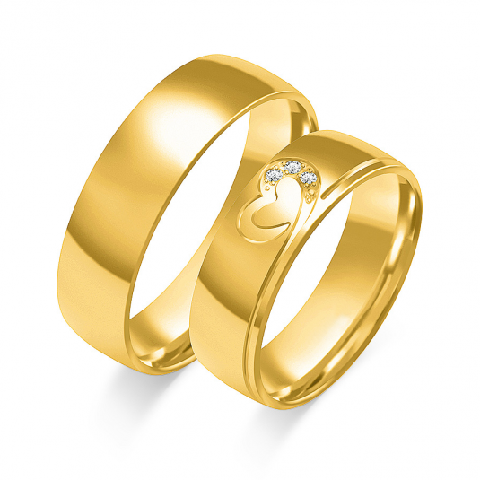 SOFIA zlatý dámský snubní prsten ZSO-366WYG
