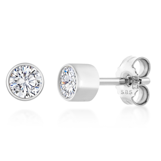 E-shop SOFIA DIAMONDS zlaté náušnice s diamantmi 2 x 0,075 ct náušnice UDER26660W-H-I1