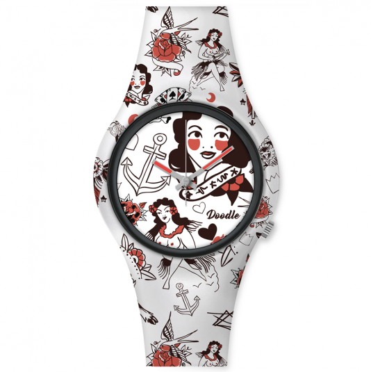E-shop DOODLE pánske hodinky Rockabilly Tattoo hodinky DOTA003
