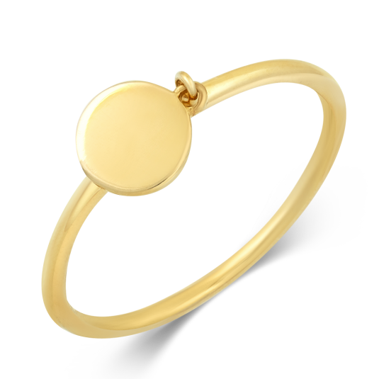 SOFIA zlatý prsten s plotýnkou NB9NBG-0247