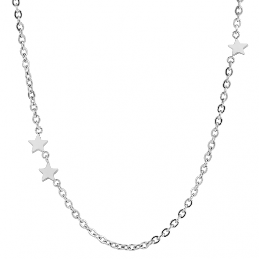 E-shop CO88 oceľový náhrdelník s hviezdami náhrdelník C88CN-26136