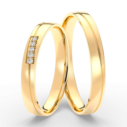 SOFIA zlatý dámský snubní prsten ML65/B-3WYG