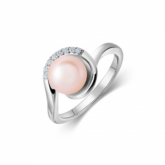 SOFIA strieborný prsteň s perlou AEAR2275Z,PFM/R