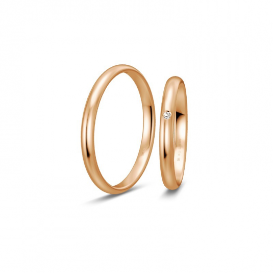 BREUNING zlaté snubní prsteny BR48/04311RG+BR48/04312RG