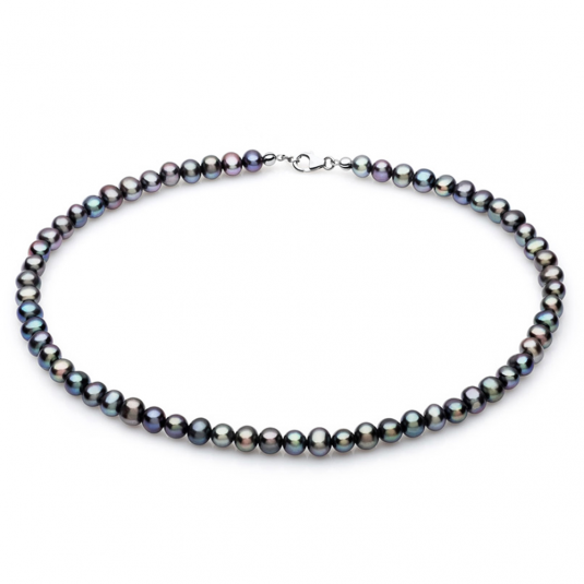 Levně SOFIA perlový náhrdelník PPNHBLFPBS6,5-7