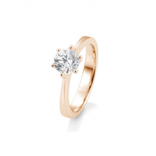 SOFIA DIAMONDS prsteň z ružového zlata s diamantom 0,80 ct BE41/85986-R