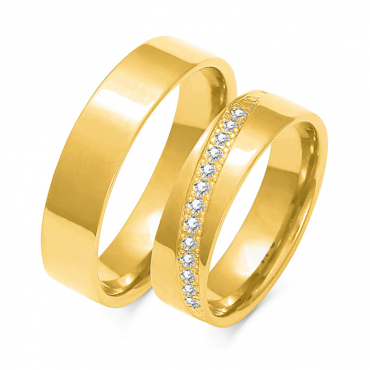 SOFIA zlatý dámský snubní prsten ZSA-145WYG
