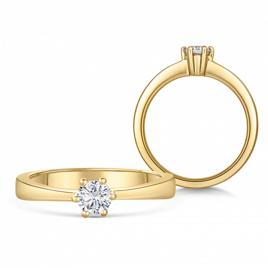SOFIA DIAMONDS zlatý zásnubný prsteň s diamantom 0,20 ct BDRB00069YG