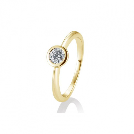 E-shop SOFIA DIAMONDS prsteň zo žltého zlata s diamantom 0,40 ct prsteň BE41/85132-6-Y