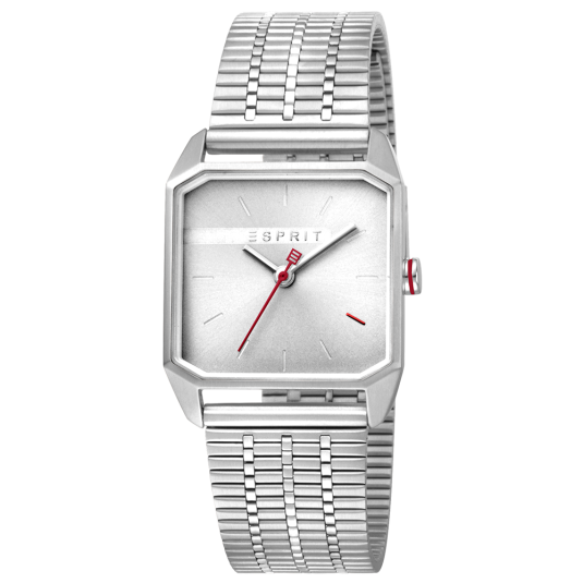 ESPRIT dámske hodinky Cube Ladies Silver ES1L071M0015