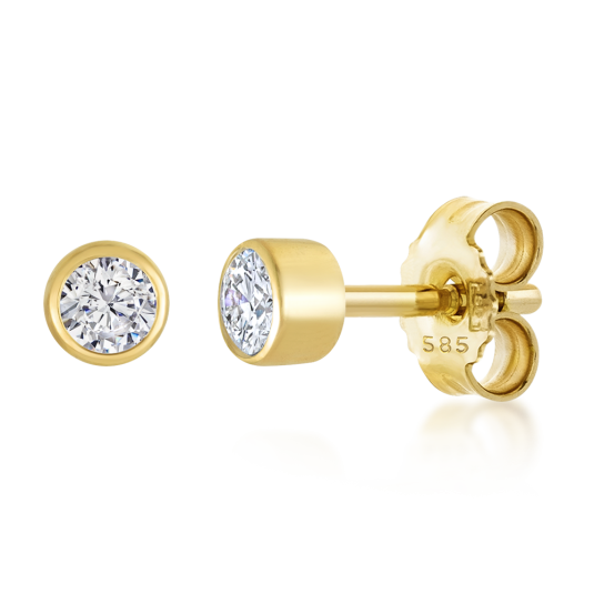 E-shop SOFIA DIAMONDS zlaté náušnice s diamantmi 2 x 0,04 ct náušnice UDER26662Y-H-I1