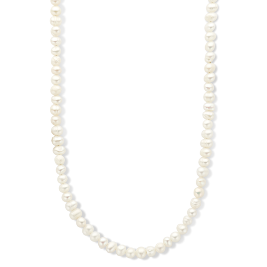 E-shop CO88 dámsky oceľový náhrdelník s perlami náhrdelník C88CN-26328