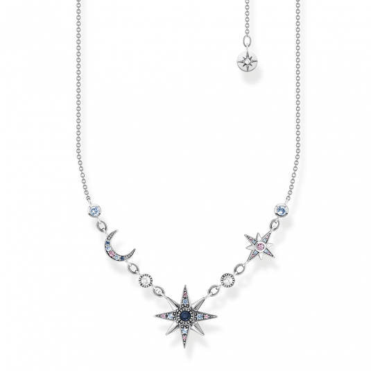 THOMAS SABO náhrdelník Royalty star & Moon silver KE2119-945-7-L45V