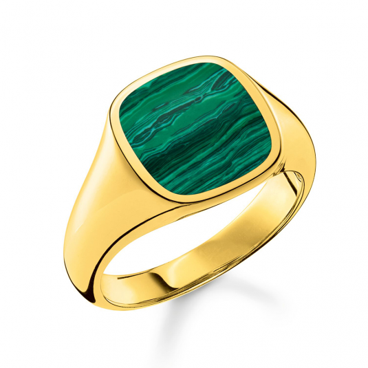 THOMAS SABO prsteň Green-gold TR2332-140-6