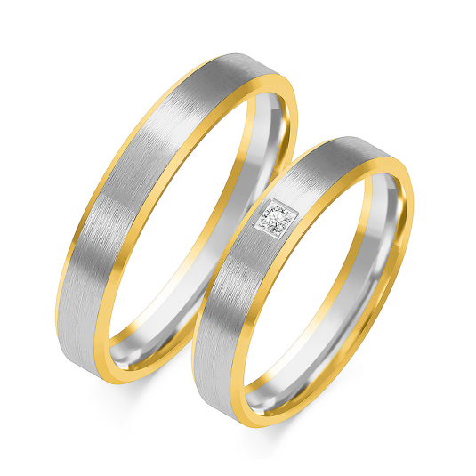 SOFIA zlatý dámský snubní prsten ZSOE-332WYG+WG