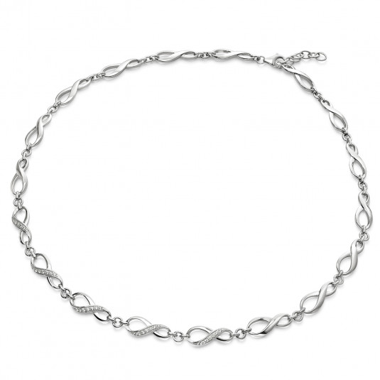 SOFIA strieborný náhrdelník so zirkónmi CK20102116109G