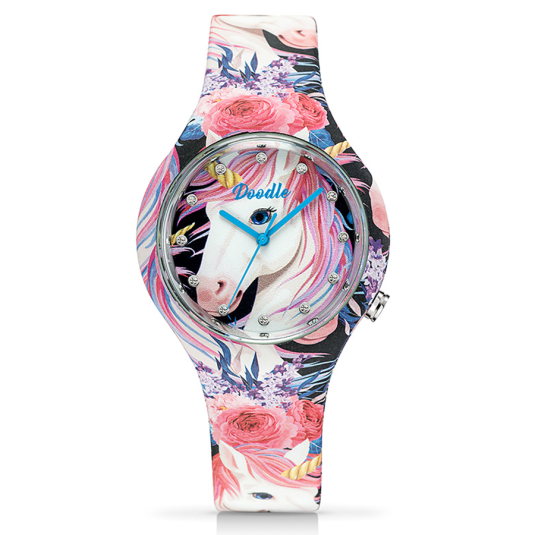 E-shop DOODLE dámske hodinky Unicorns & Flowers hodinky DO39013