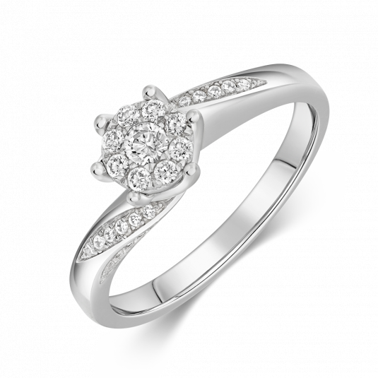 SOFIA stříbrný prsten se zirkony CK50110986109G