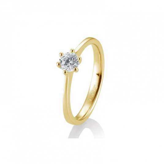 SOFIA DIAMONDS prsteň zo žltého zlata s diamantom 0,40 ct BE41/84832-Y