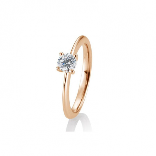 SOFIA DIAMONDS prsteň z ružového zlata s diamantom 0,50 ct BE41/05639-R