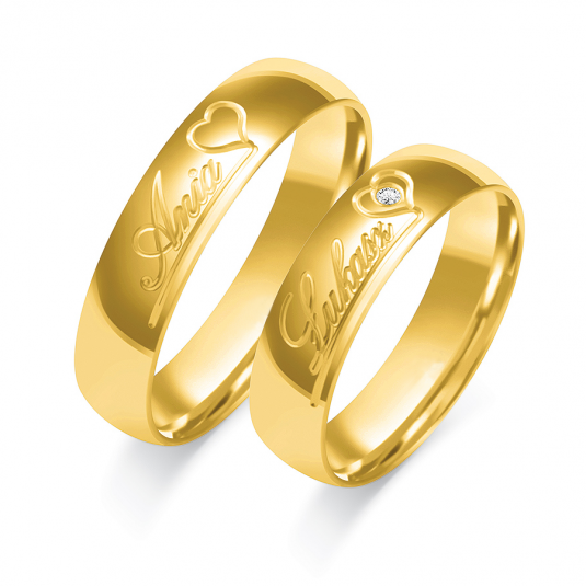 SOFIA zlatý dámský snubní prsten ZSO-378WYG