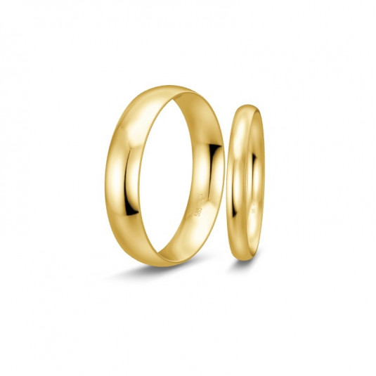 BREUNING zlaté snubní prsteny BR48/50105YG+BR48/50106YG