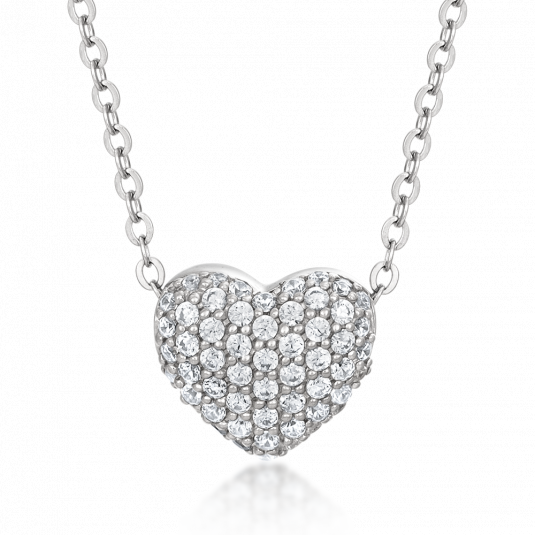 SOFIA stříbrný náhrdelník se srdíčkem CONZB89866