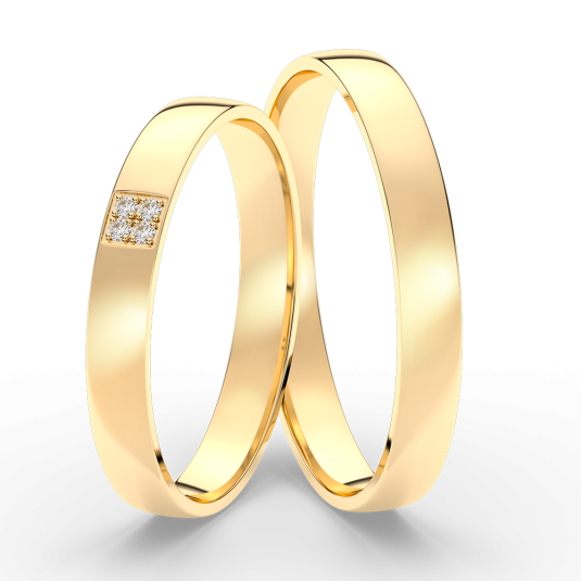 SOFIA zlatý dámský snubní prsten ML65-60/D4-3WYG