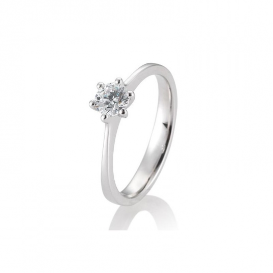 SOFIA DIAMONDS prsteň z bieleho zlata s diamantom 0,50 ct BE41/84833-W