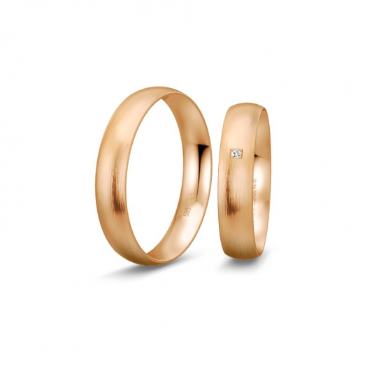 BREUNING zlaté snubní prsteny BR48/04408RG+BR48/14408RG