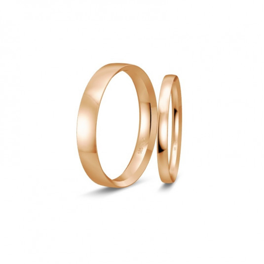 BREUNING zlaté snubní prsteny BR48/50109RG+BR48/50110RG