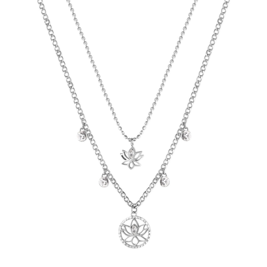 E-shop BROSWAY dvojitý náhrdelník Chakra Lotus flower náhrdelník BWBHKN064
