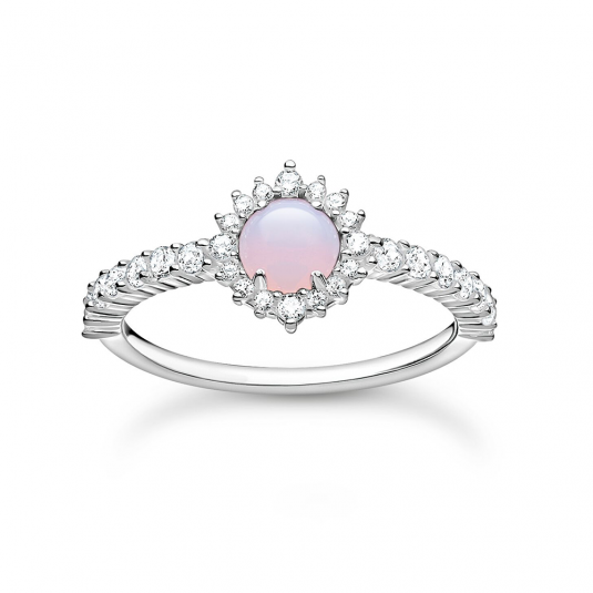 THOMAS SABO gyűrű Opal-Imitation shimmering pink  gyűrű TR2344-166-7